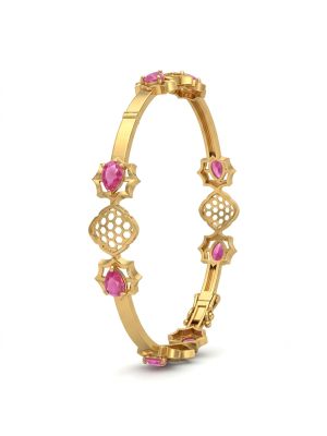 Radiant Honeycomb Ruby Diamond Bangle-hover