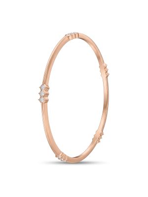 Slim Triple Stone Diamond Bangle-hover