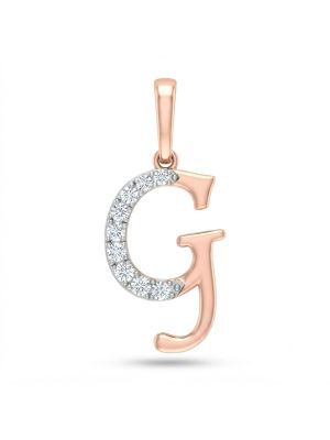 Radiant Monogram G Rose Diamond Pendant-hover