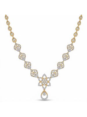 Royal Crown Emerald Diamond Necklace-hover