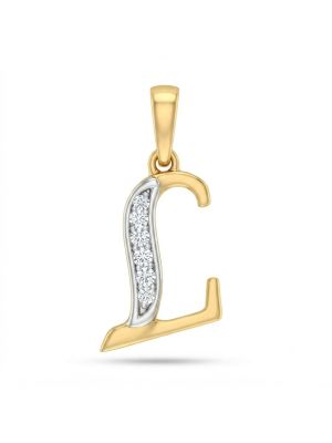 Radiant Monogram L Diamond Pendant-hover