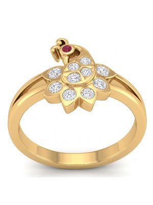 Royal Mayura Bloom Diamond Ring-hover