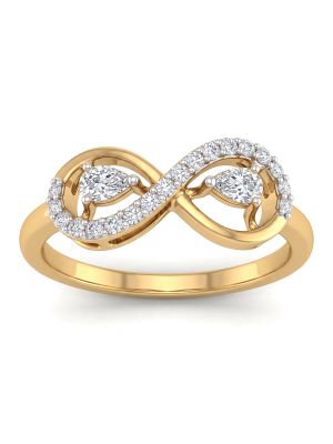 Eternal Infinity Pear Diamond Ring-hover