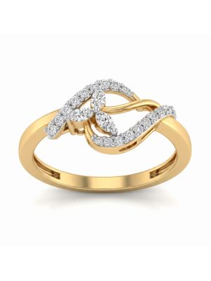 Marquise Petal Swirl Diamond Ring-hover