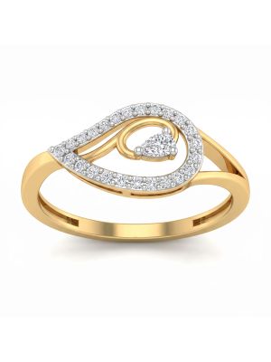 Radiant Pear Cut Diamond Ring-hover