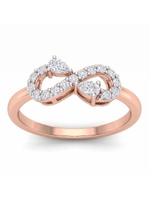 Eternal Twin Pear Infinity Diamond Ring-hover