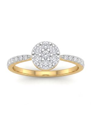 Imperial Round Bloom Diamond Ring-hover