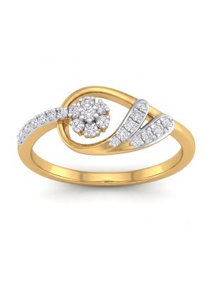 Dewdrop Oval Bloom Diamond Ring-hover