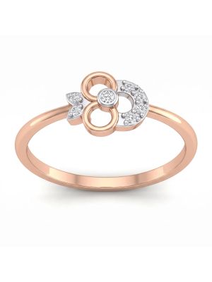 Infinity Bloom Rose Diamond Ring-hover