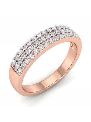 Imperial Triple Pave Rose Diamond Ring-hover