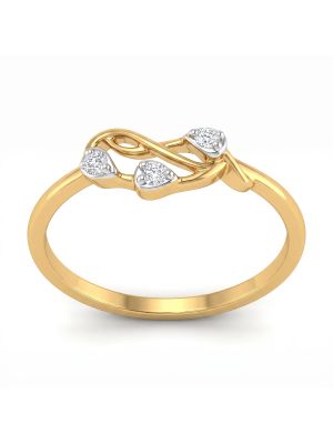 Filigree Infinity Crest Diamond Ring-hover
