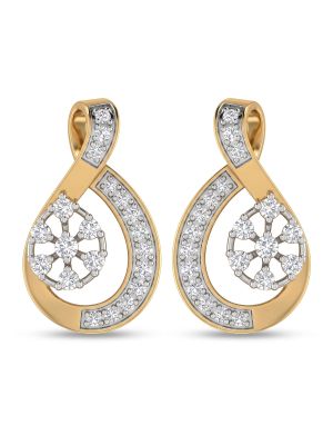 Eternal Loop Diamond Cluster Studs-hover