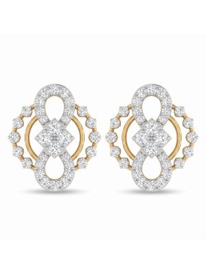 Glorious Fancy Diamond Stud Earrings-hover
