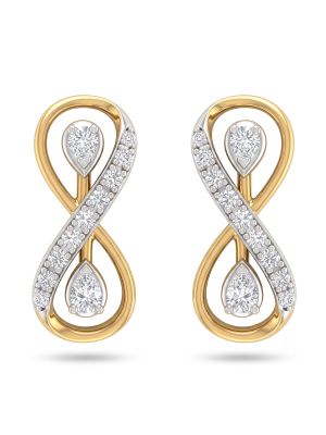Eternal Diamond Stud Earrings-hover