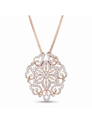 Royal Victorian Diamond Rosette Necklace-hover