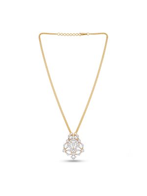 Majestic Bloom Diamond Lattice Necklace-hover