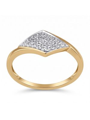 Ornate Geometric Pave Diamond Ring-hover