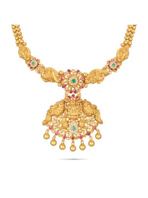 Royal Antique Peacock Necklace-hover