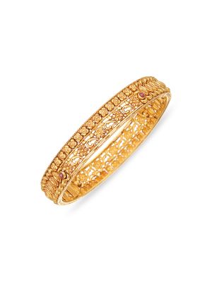 Glorious Traditional Gold Bangle-hover