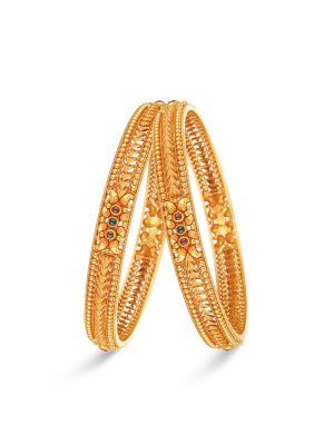 Exquisite Fancy Gold Bangle-hover