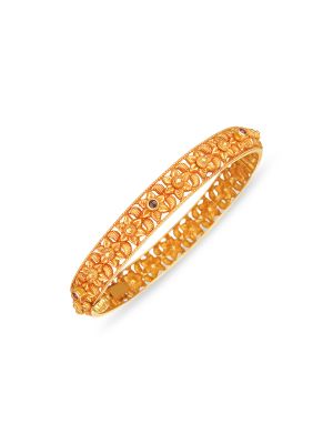 Screw Gold Bangle-hover