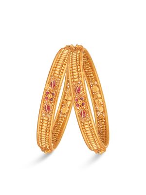 Enticing Gold Bangle-hover