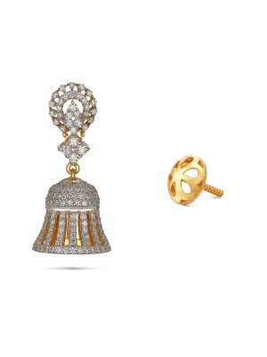 Stunning Diamond Jhumkas-hover