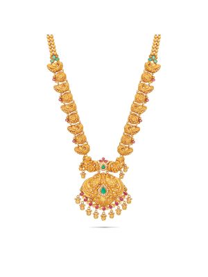 Royal Antique Peacock Gold Haram-hover