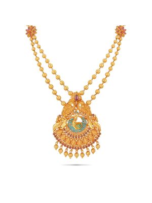 Mesmerising Peacock Necklace-hover