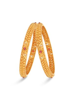 Enticing Gold Bangle-hover