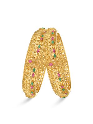 Enticing Gold Bangle-hover