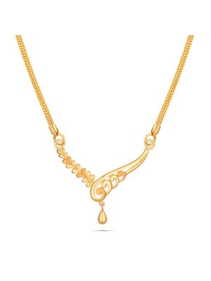 Charming Floral Gold Pendant-hover