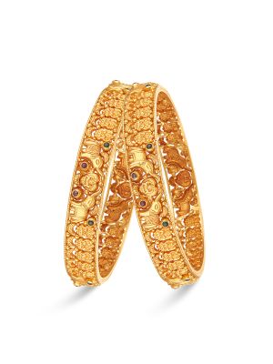 Fascinating Gold Fancy Bangle-hover