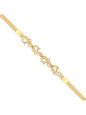 Fascinating Peacock Gold Bracelet-hover