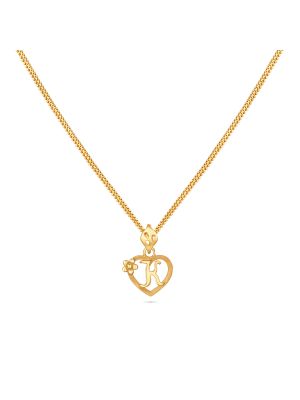 Captivating Gold Letter Pendant-hover