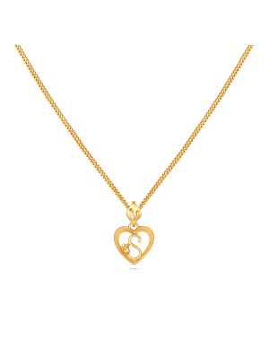 Captivating Gold Letter Pendant-hover