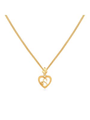 Captivating Gold Letter Pendant-hover