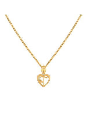 Captivating Gold Letter Pendant-hover