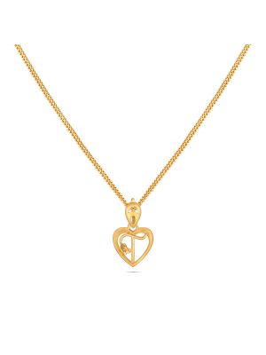 Captivating Gold Letter Pendant-hover