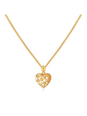 Gold Casting Heart Pendant-hover