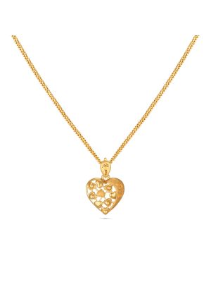 Gold Casting Heart Pendant-hover