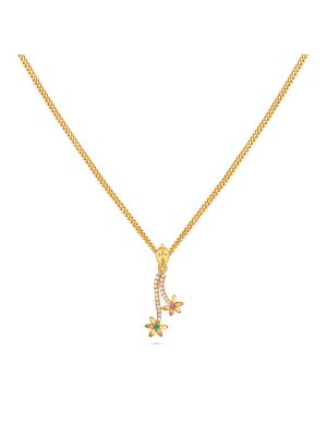 Gold Casting Flower Pendant-hover