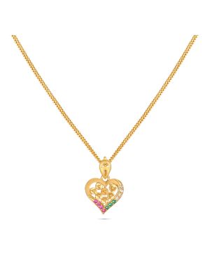 Gold Casting Heart Pendant-hover