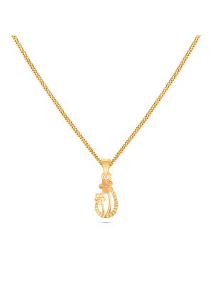 Charming Floral Gold Pendant-hover