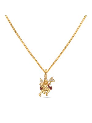 Lord Hanuman Diamond Pendant-hover