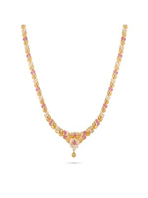 Enchanting Floral Gold Malai-hover