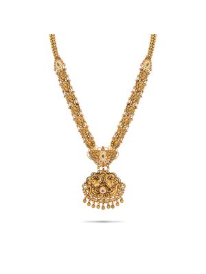 Royal Antique Peacock Gold Haram-hover