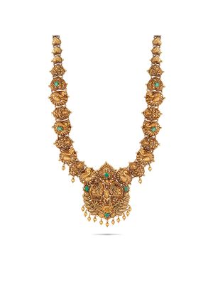 Mesmerising Nagas Antique Gold Haram-hover