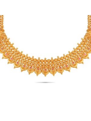 Exciting Gold Fancy Necklace-hover