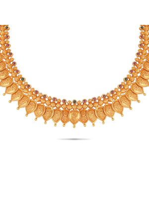 Exciting Gold Fancy Necklace-hover